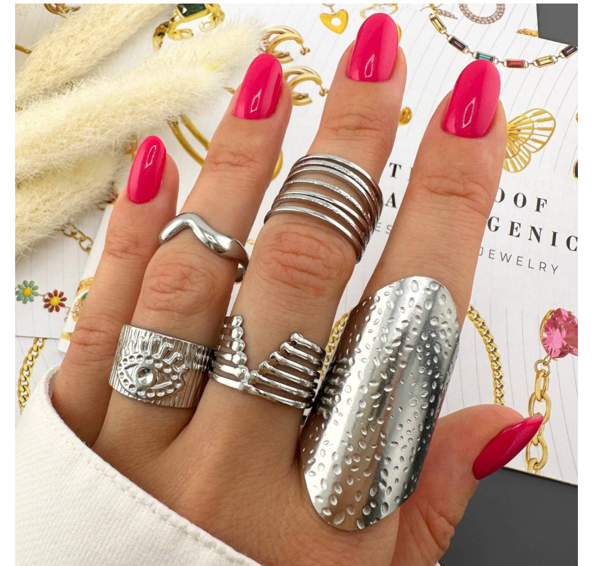 Silver Layered Ring