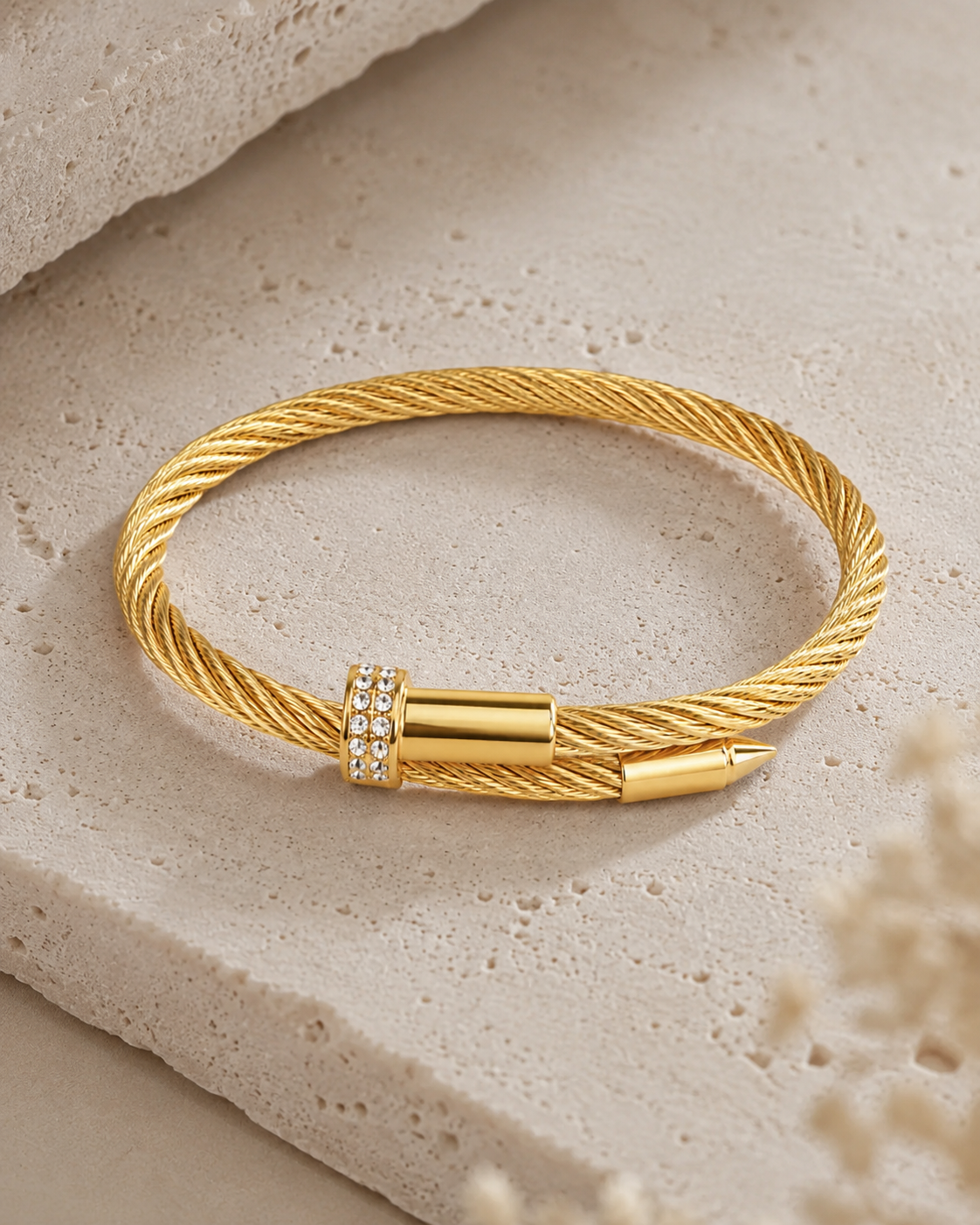 Pulsera de cable Apex Gold