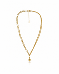 Collar de cadena doble Luna