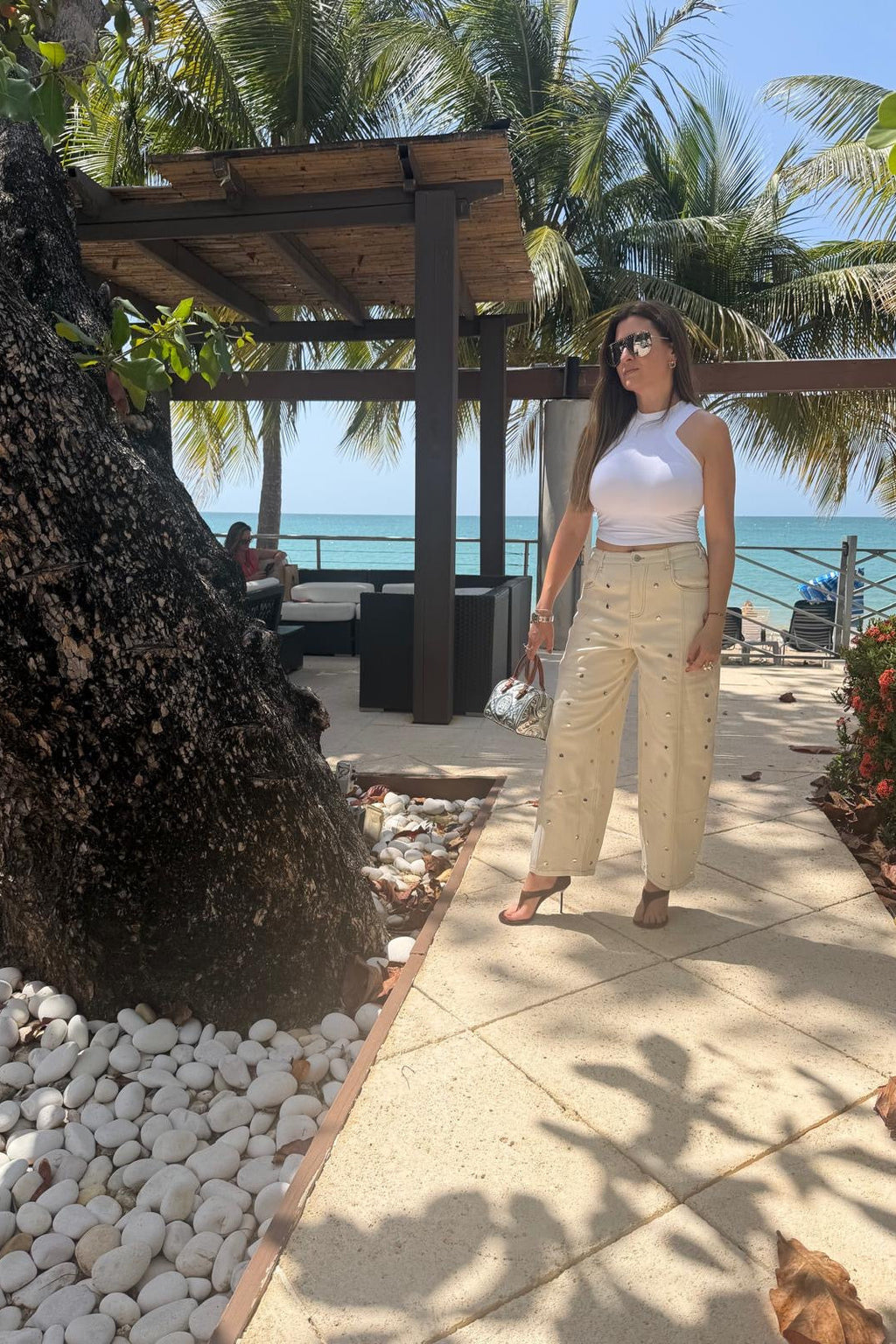 Rincon Studded Barrel Pants