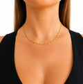 Ondine Wavy Necklace-Gold