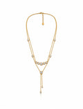Vega Crystal Lariat Necklace
