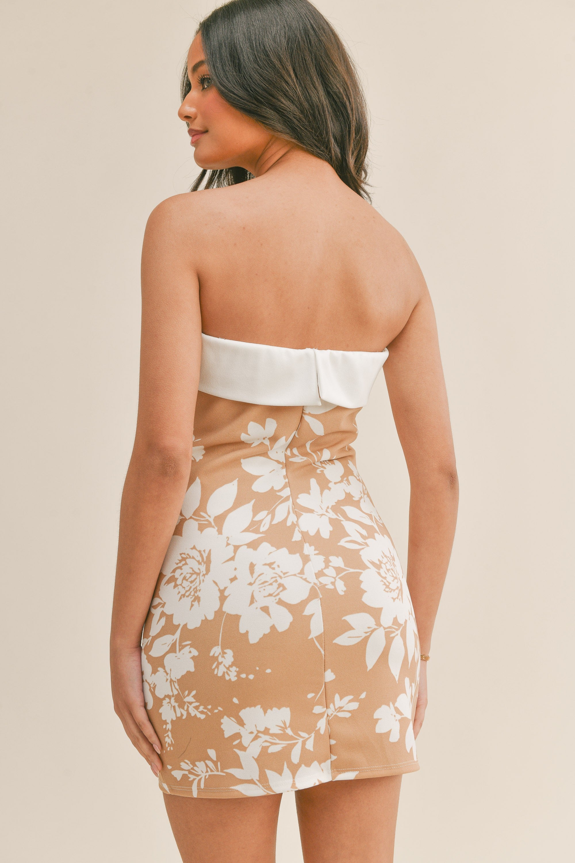 Minivestido con tubo plegable Rio