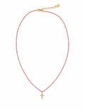 Collar Cruz Rosa