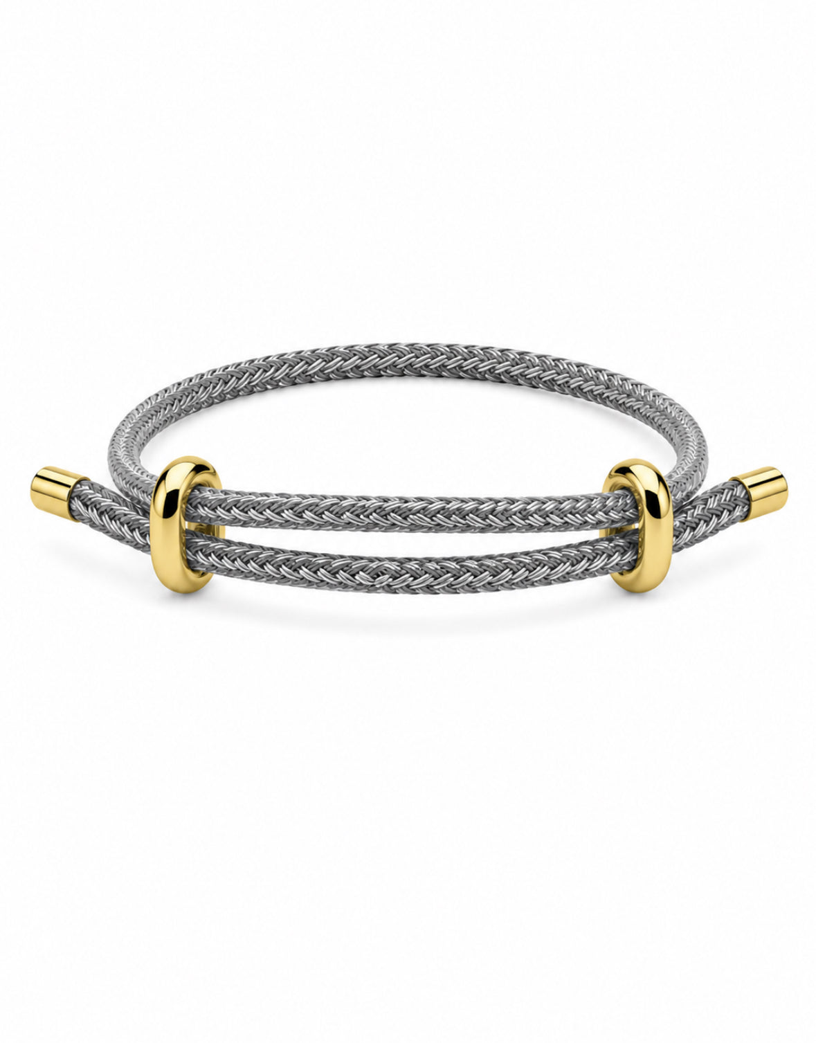 Pulsera de cordón gris
