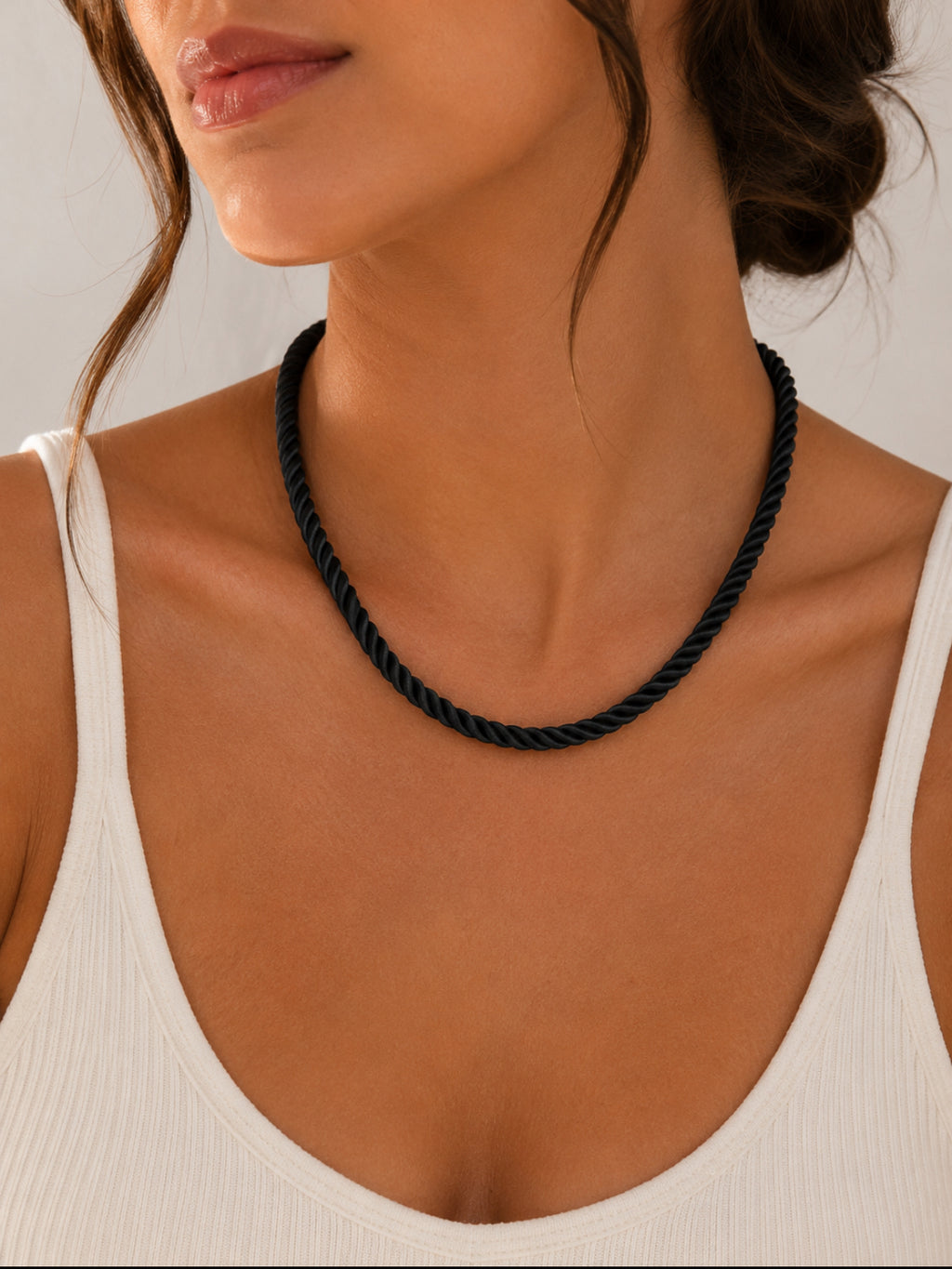 Black Rope Necklace