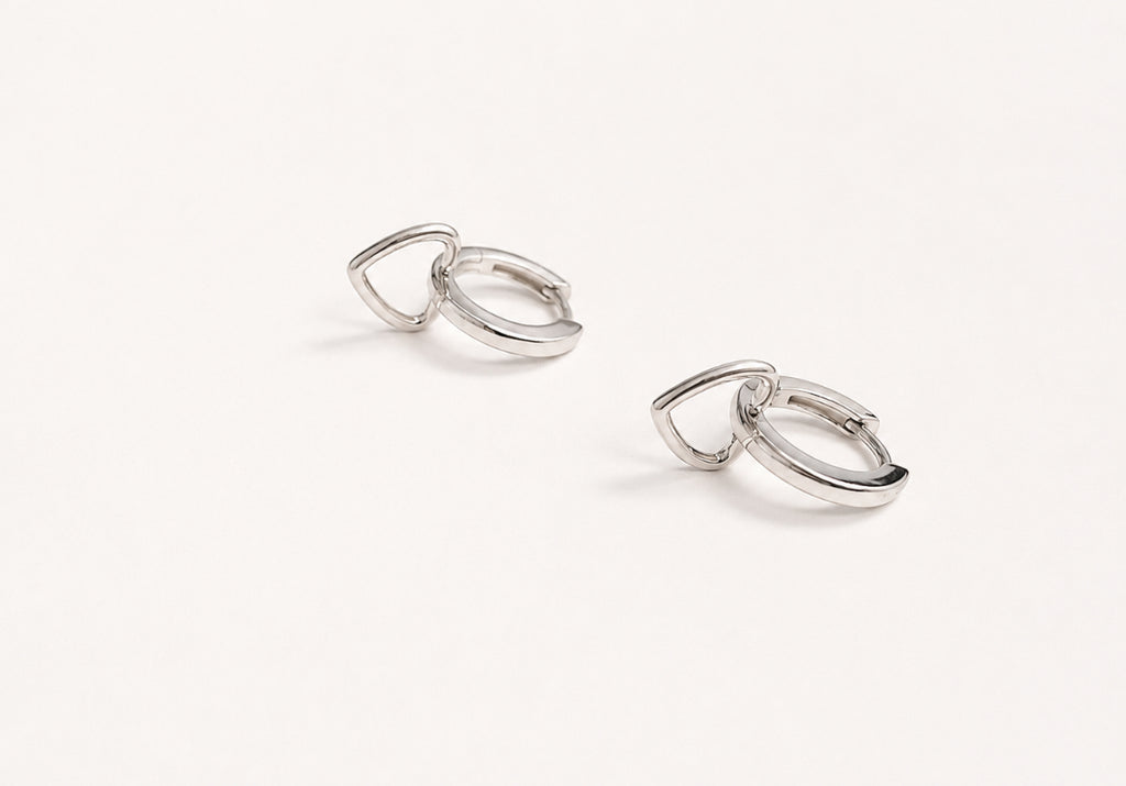 Luna Duality Hoops -Silver