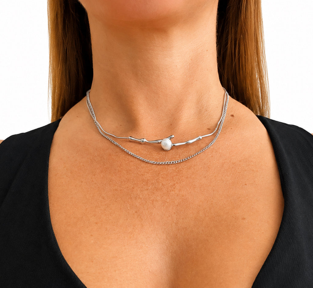 Luna Pearl Layered Necklace