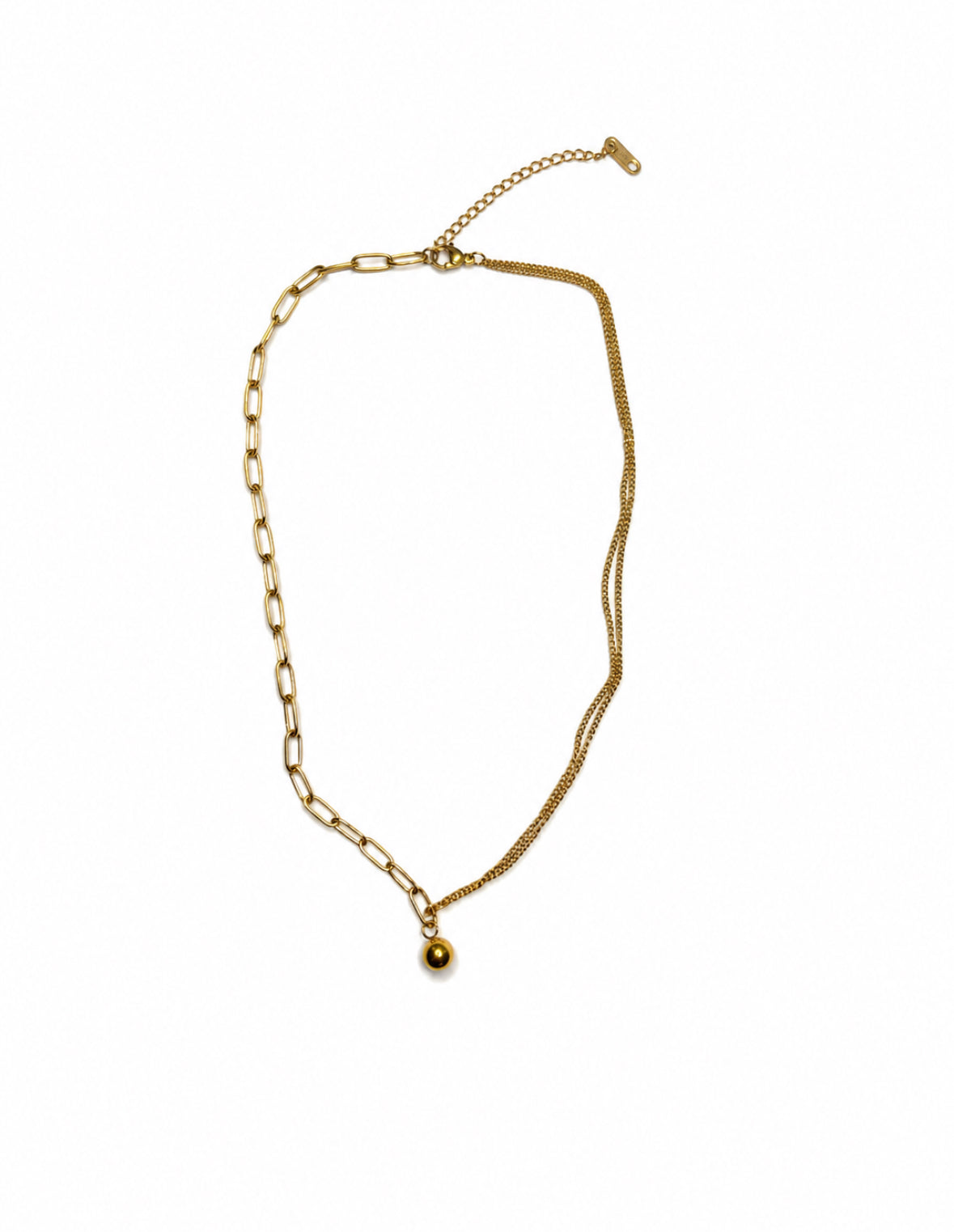 Collar de cadena doble Luna