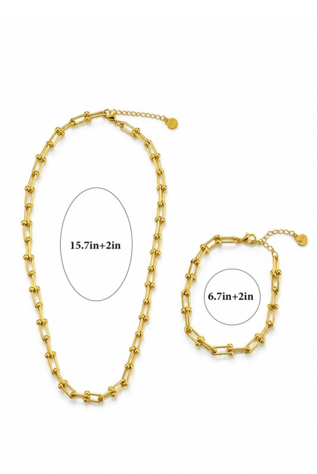 Aurelia U-Link Necklace - Silver
