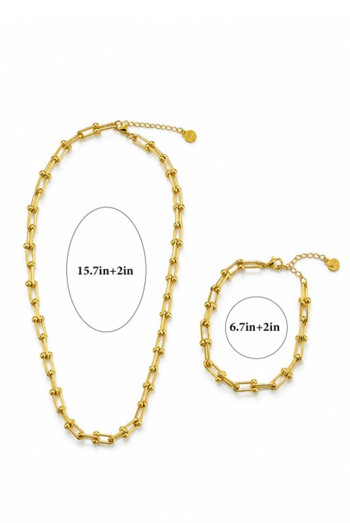 Aurelia U-Link Necklace - Silver