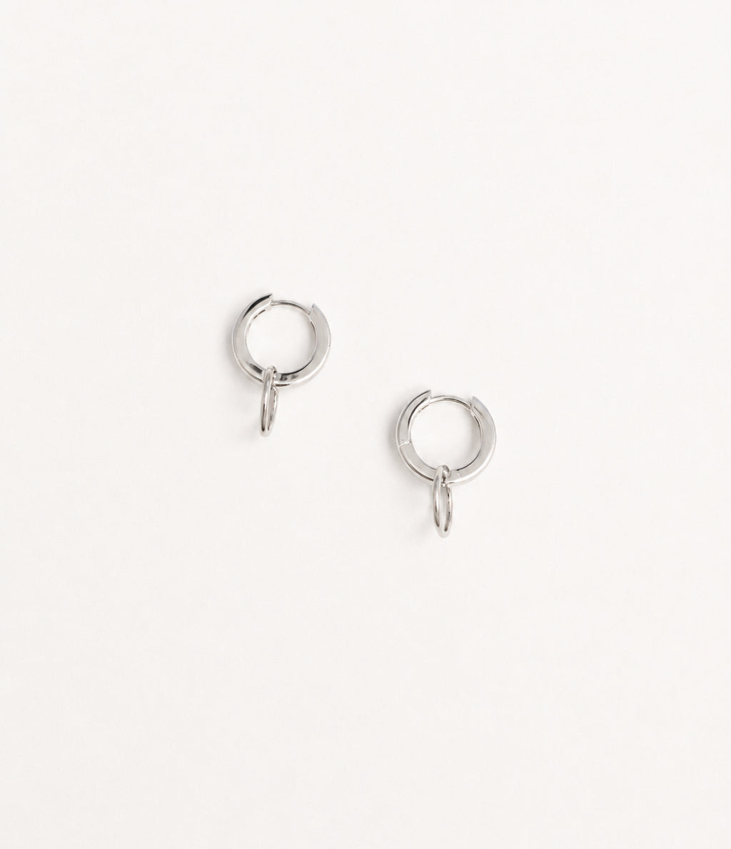 Luna Duality Hoops -Silver