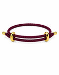 Burgundy Cord Bracelet