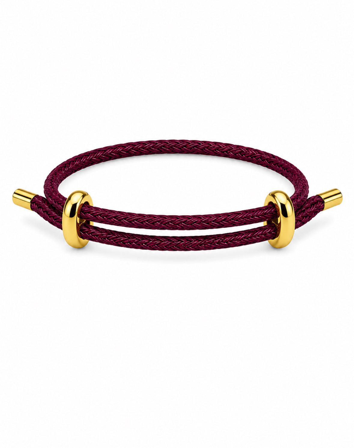 Burgundy Cord Bracelet