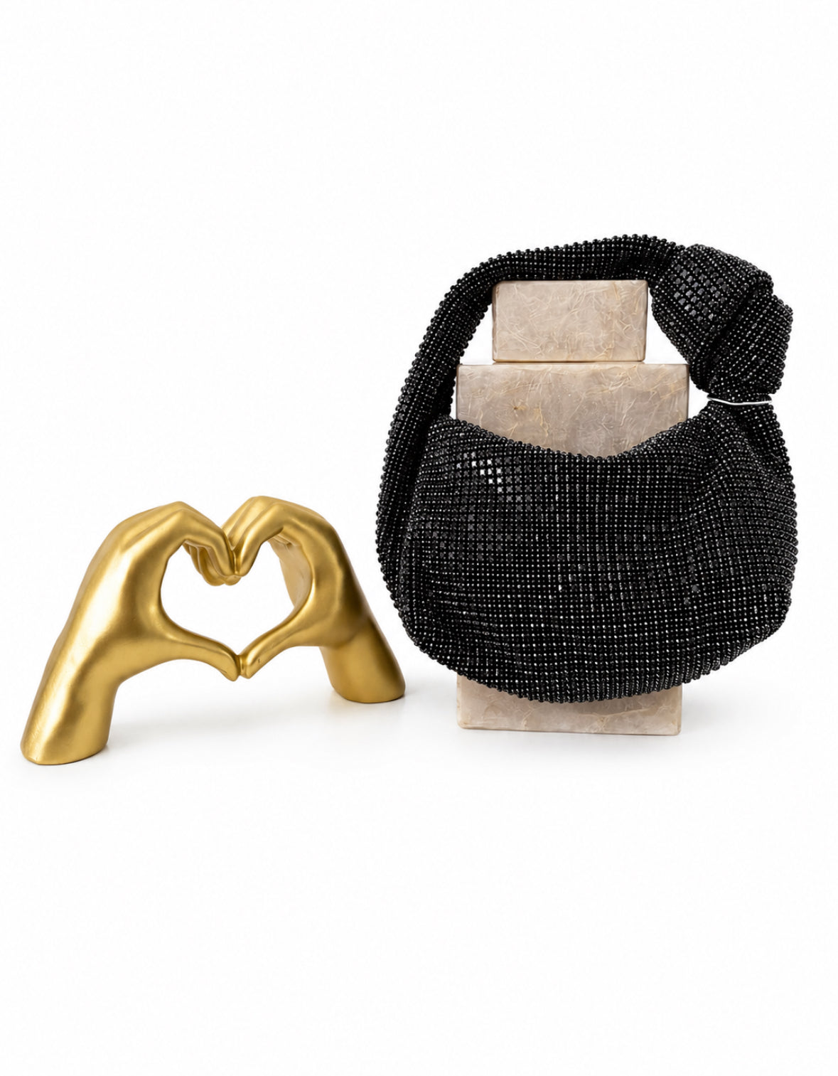 Black Rhinestone Bag