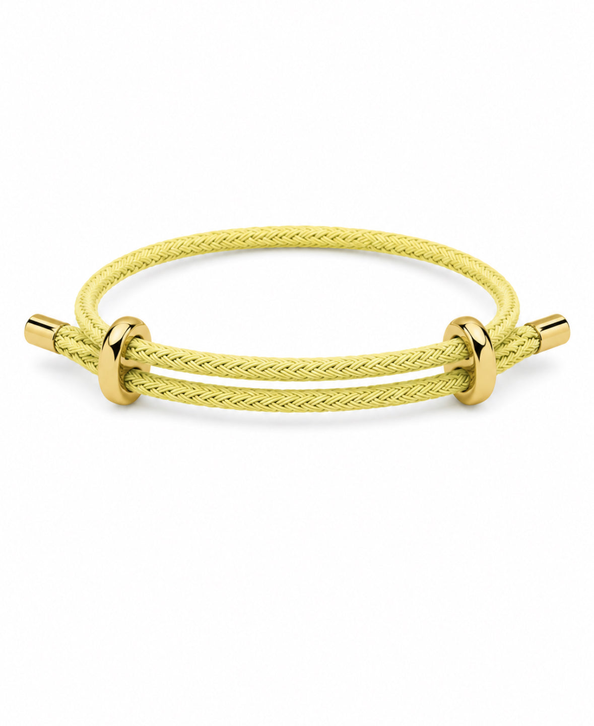Pulsera de cordón amarillo