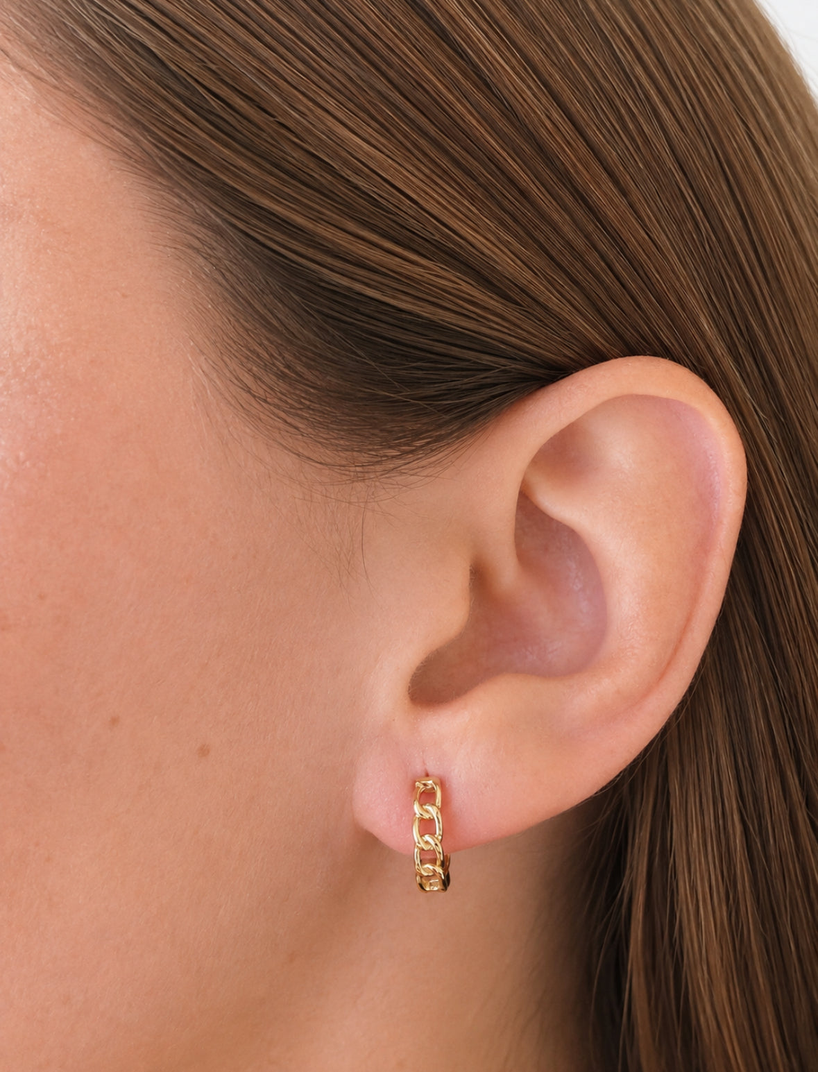 Lunar Link Hoops Gold