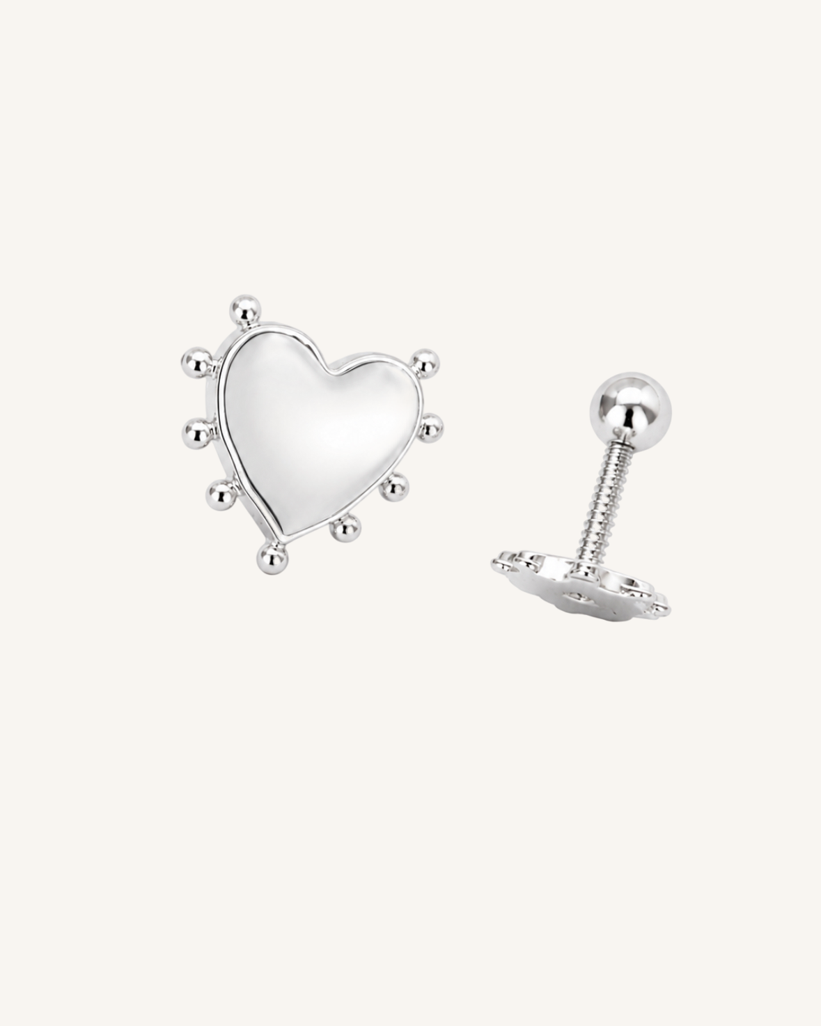 Pendientes de tuerca Lün Heart