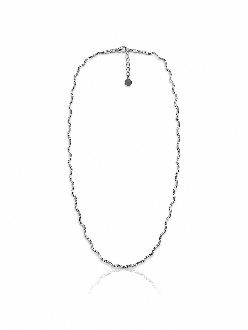 Ondine Wavy Necklace - Silver