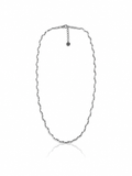 Ondine Wavy Necklace - Silver