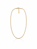 Ondine Wavy Necklace-Gold