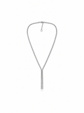 Celeste CZ Lariat Necklace - Silver