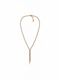 Celeste CZ Lariat Necklace-Gold