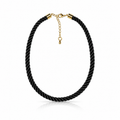 Collar de cuerda negro
