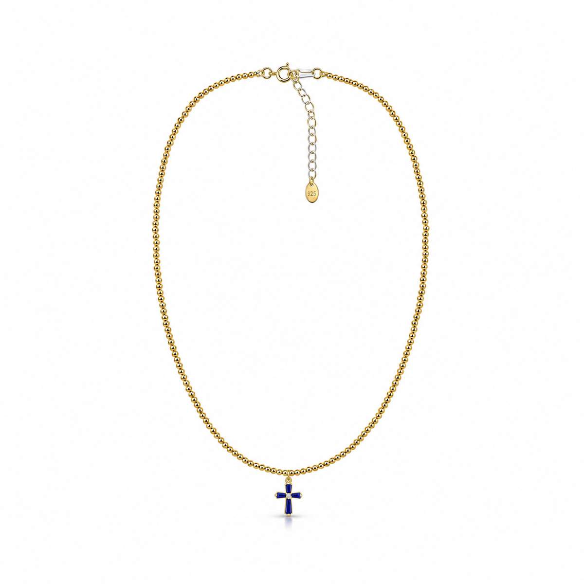Aura Cross Necklace- Red, Green, Blue
