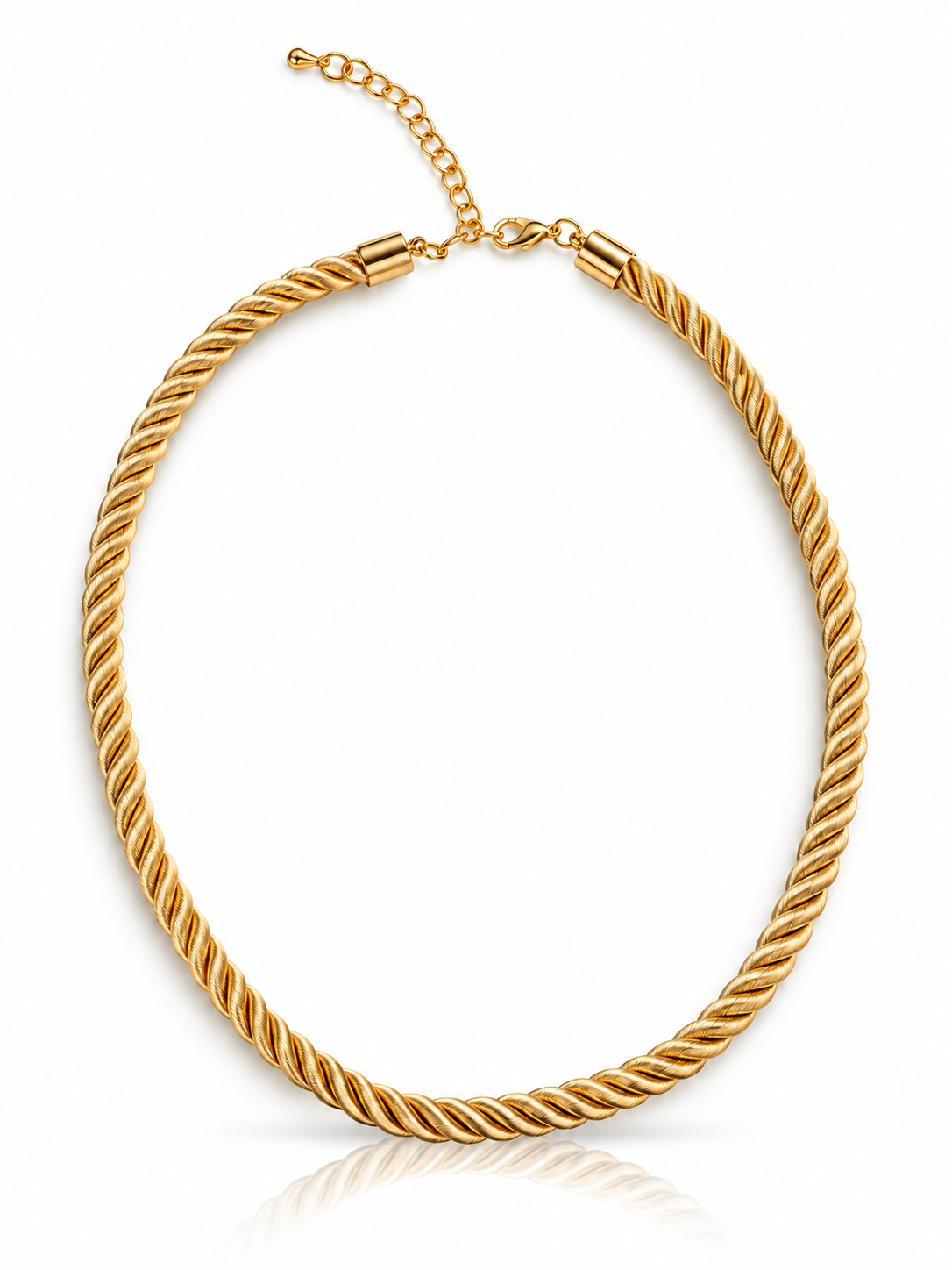 Collar de cuerda negro