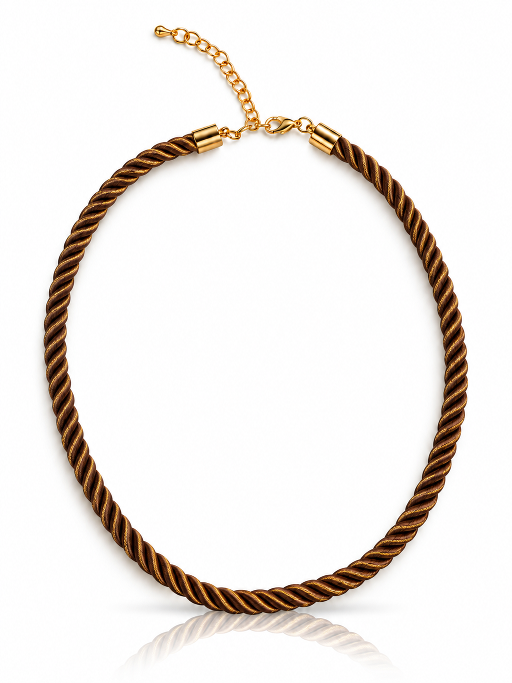Collar de cuerda negro
