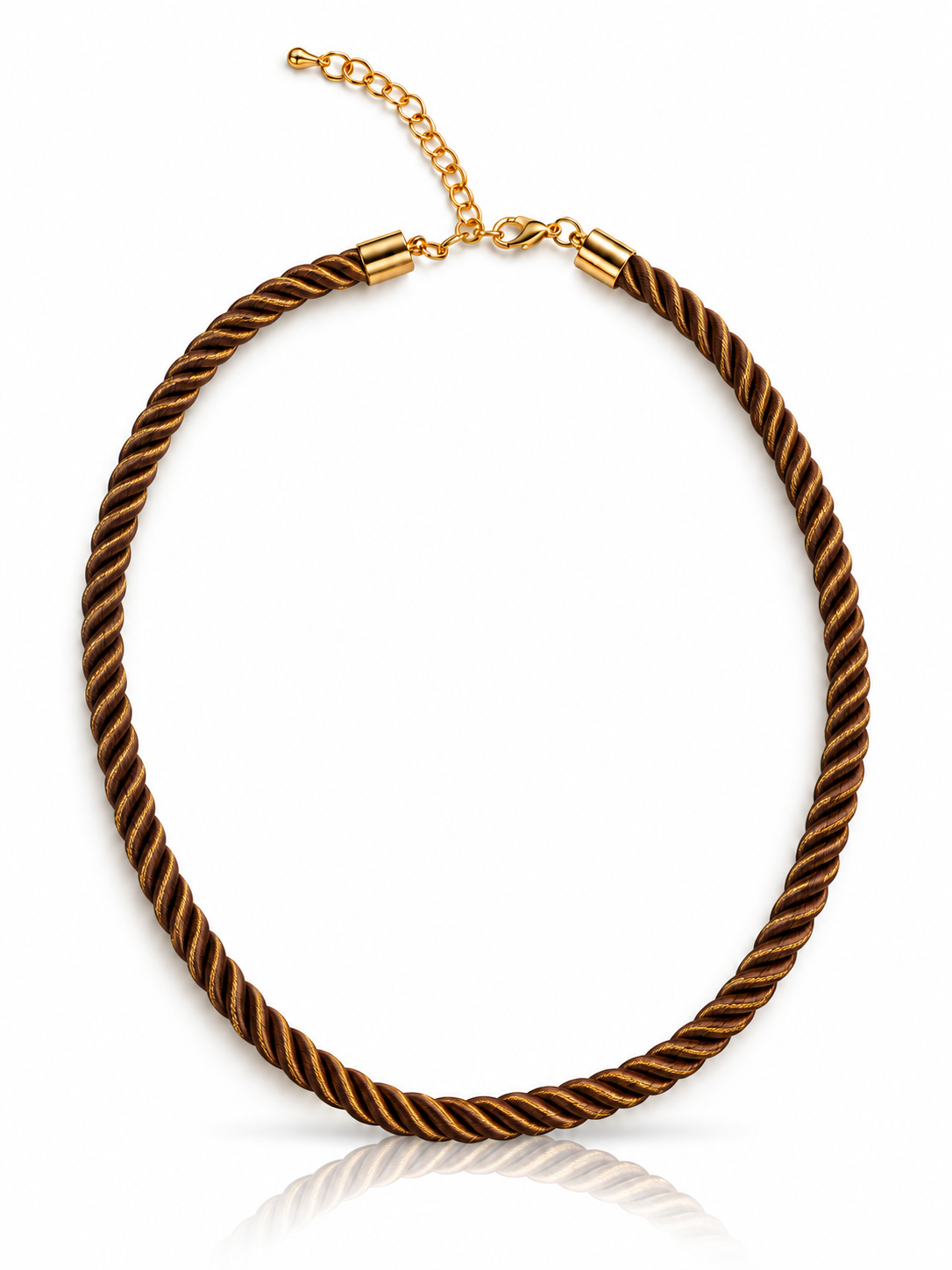 Collar de cuerda negro
