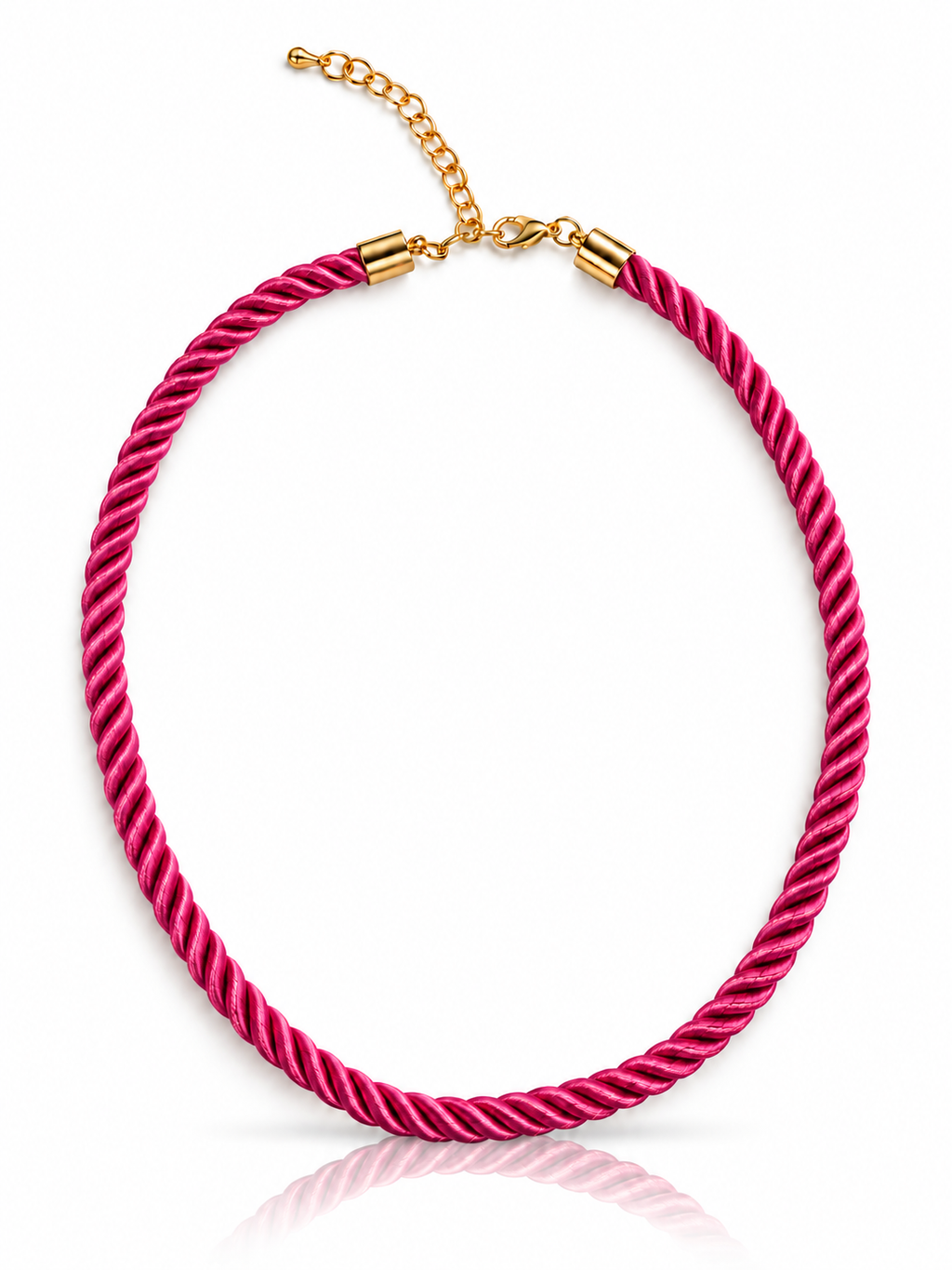 Collar de cuerda negro