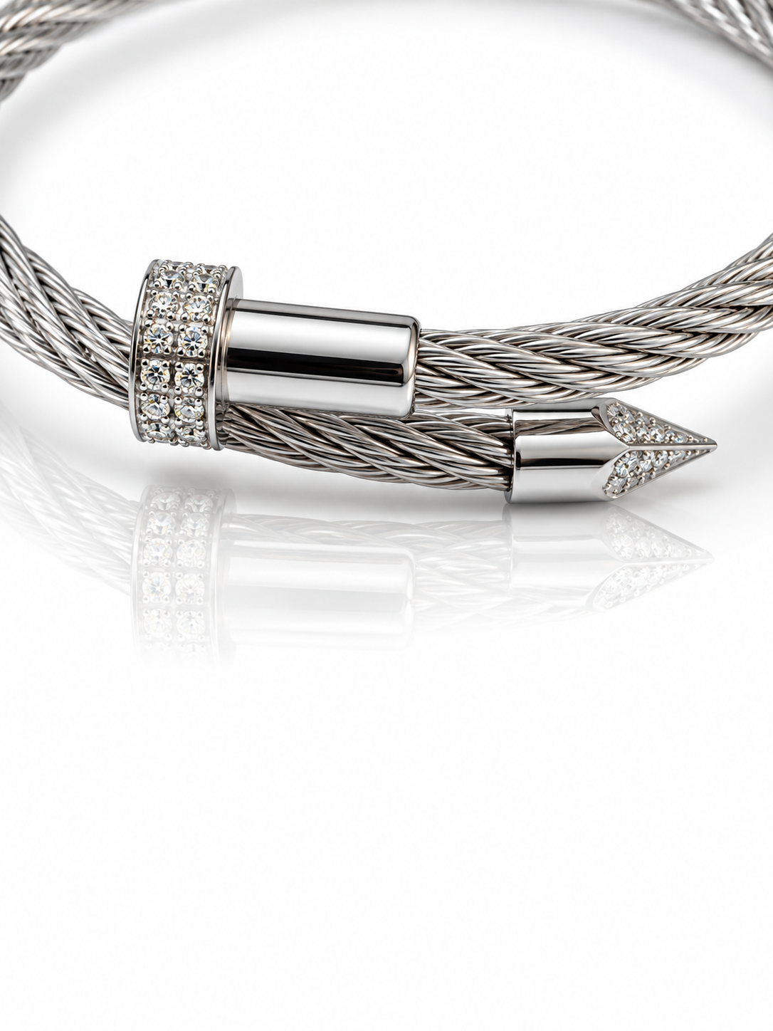 Apex Cable Rhinestone Bracelet