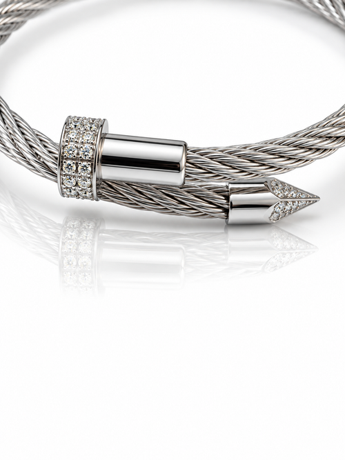 Apex Cable Rhinestone Bracelet