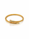 Apex Gold Cable Rhinestone Bracelet