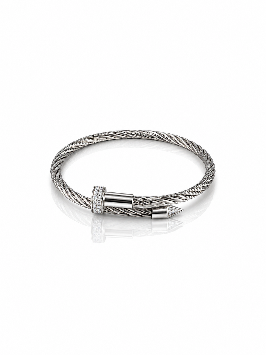 Apex Cable Rhinestone Bracelet