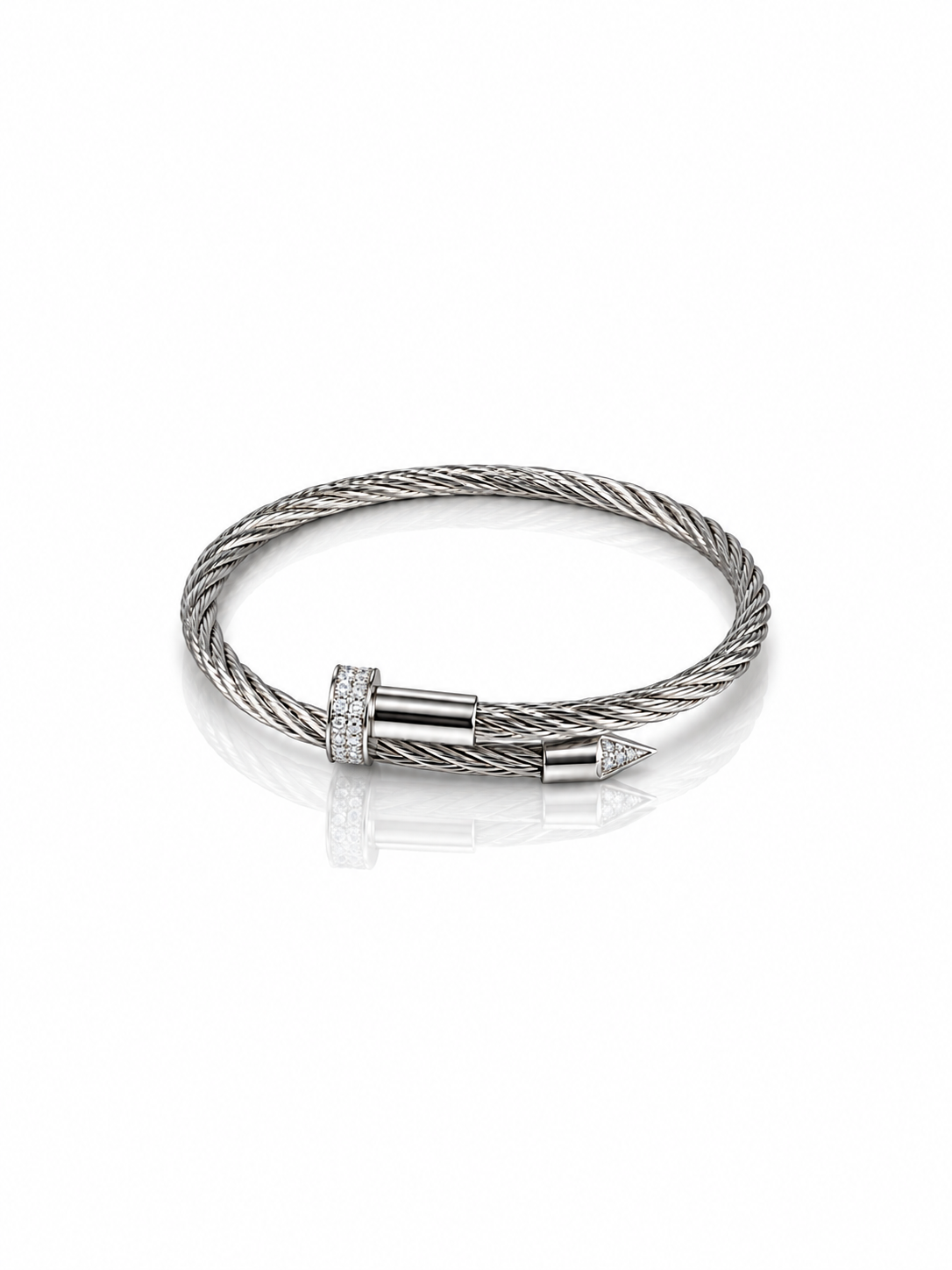 Apex Cable Rhinestone Bracelet