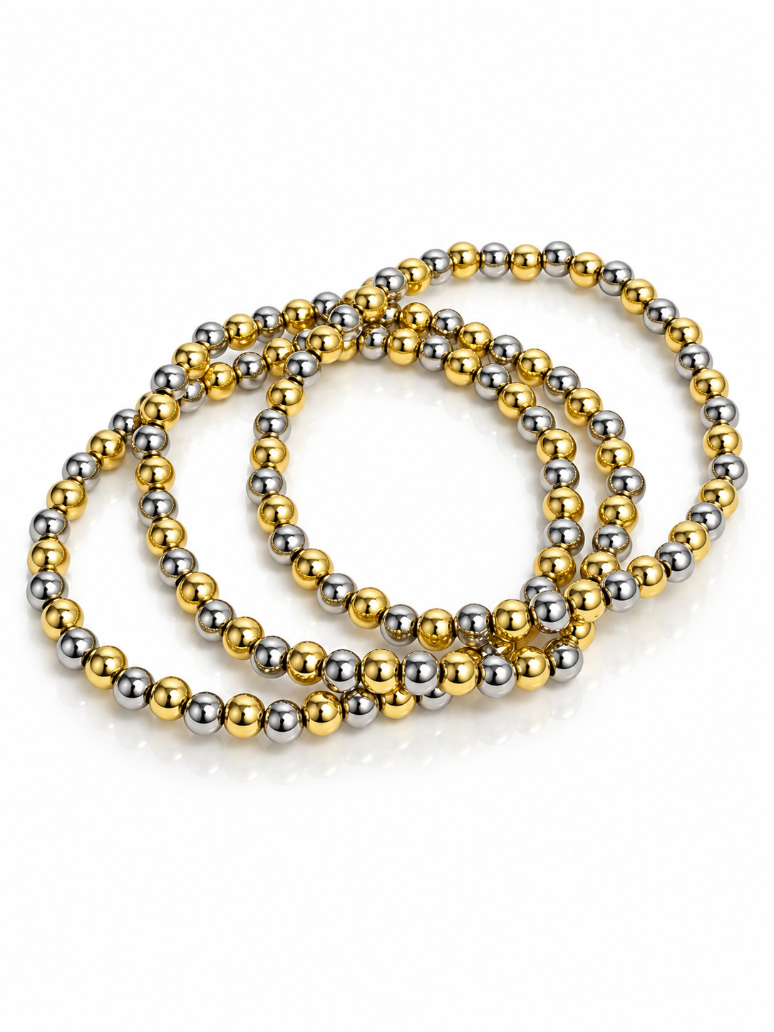 Duo Tone Beaded Bracelet