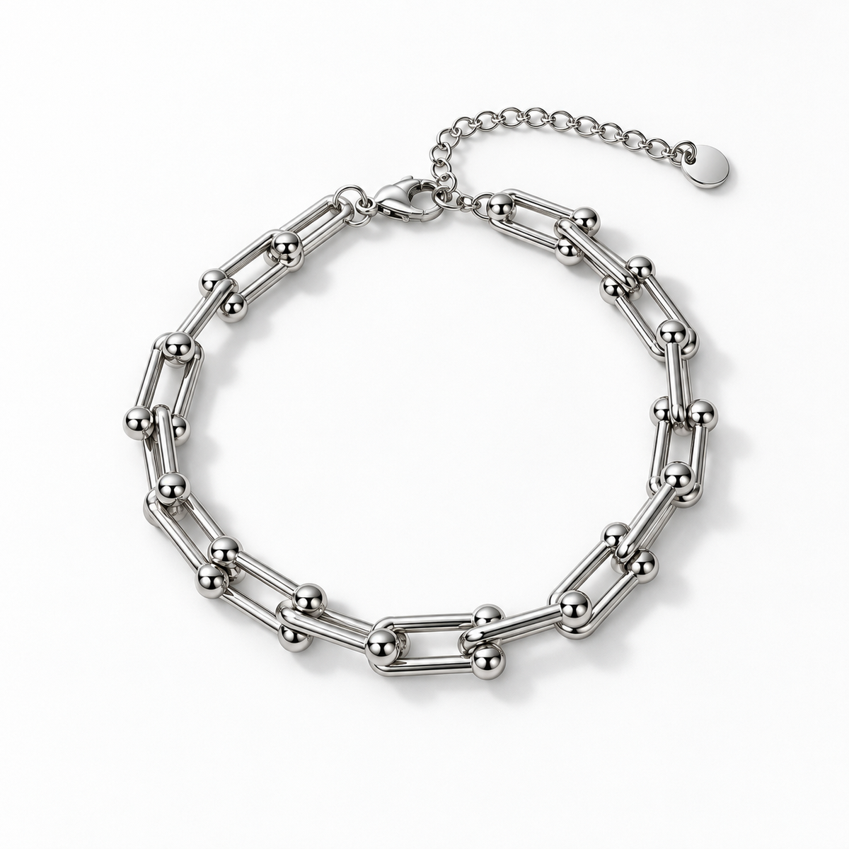 Aurelia Silver U-Link Bracelet
