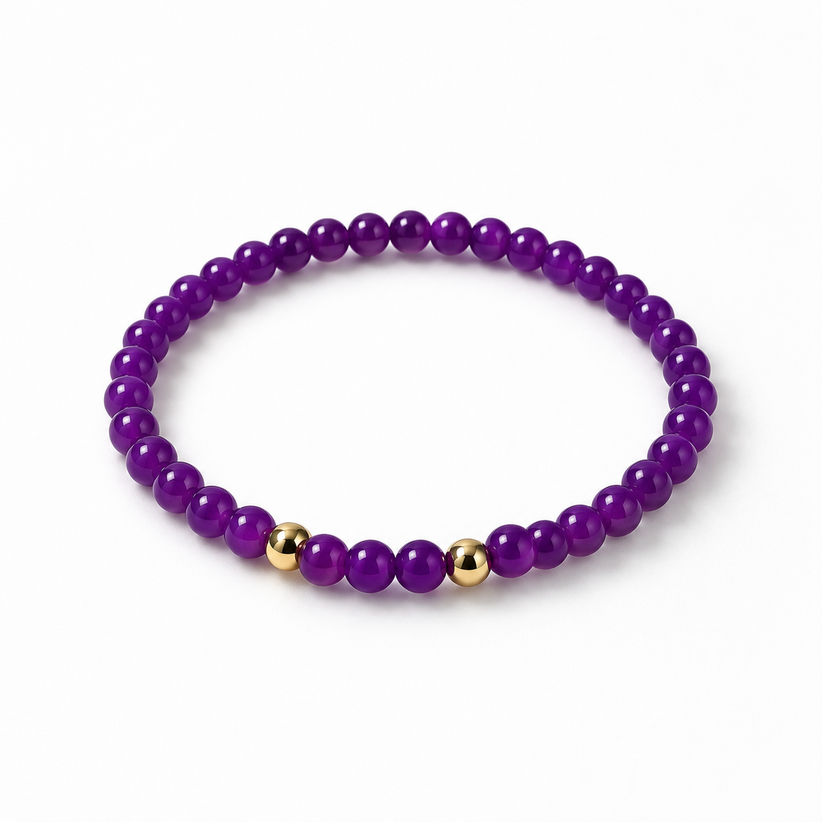 Purple Beaded Bracelet