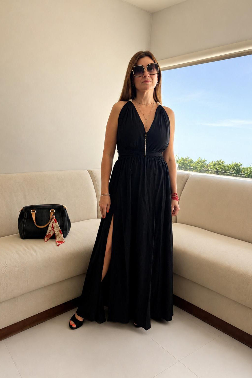 Solana Elegance Halter Maxi