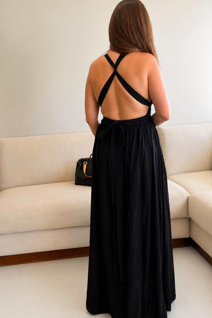 Solana Elegance Halter Maxi
