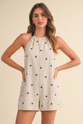 Luna Dots Halter Romper