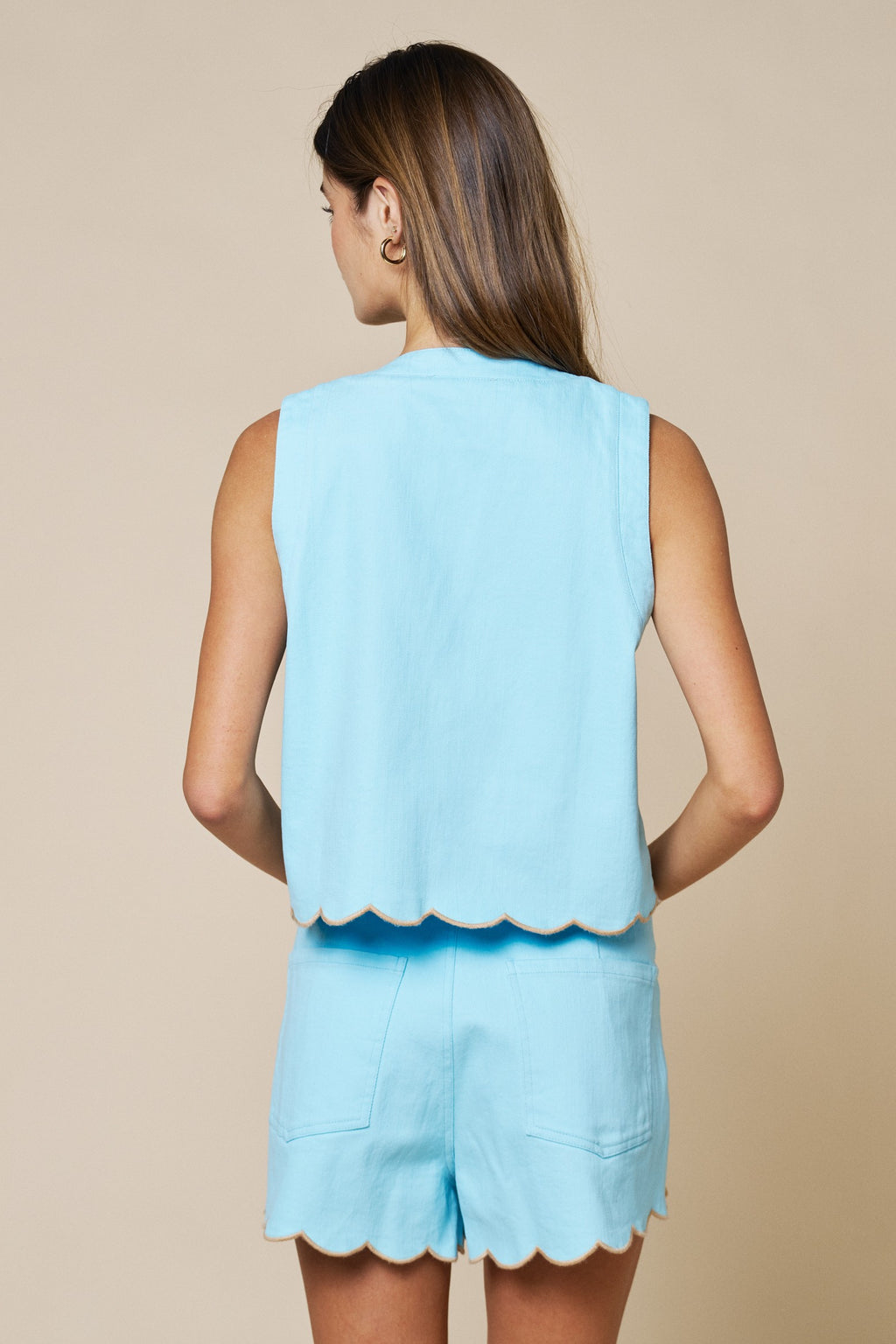 Azul Cielo Bordado Set